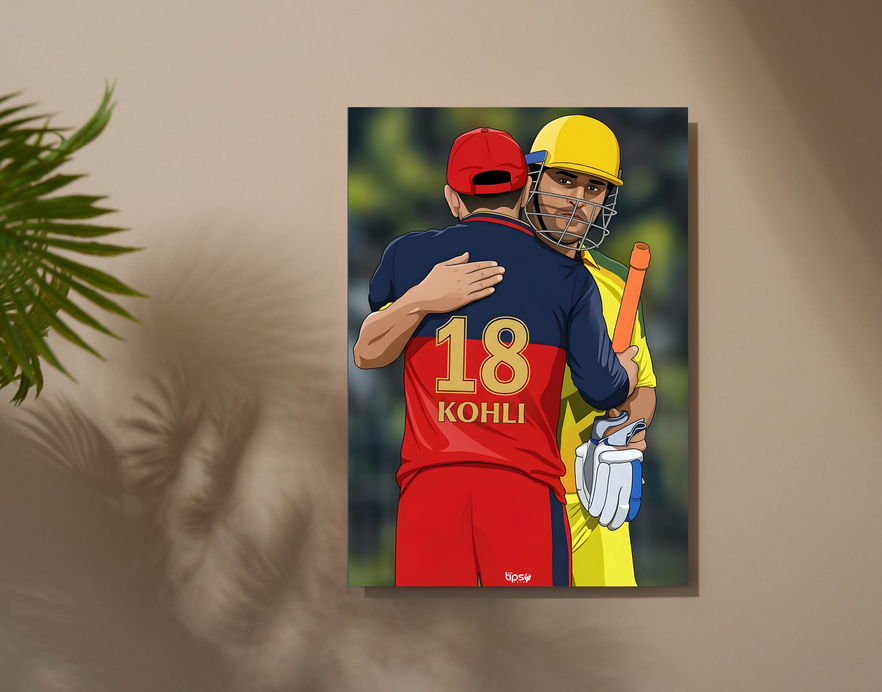 "BONDING BETWEEN 18 & 7" -Shiny & Sturdy Metallic Poster Art That Pops & Sticks