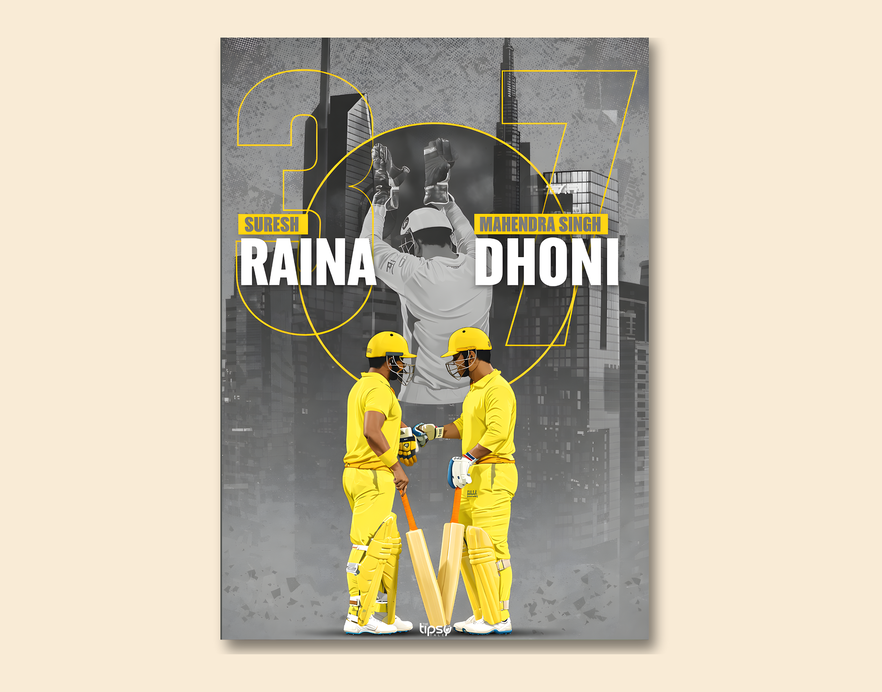 "THE BOND BETWEEN 3 & 7" -Shiny & Sturdy Metallic Poster Art That Pops & Sticks