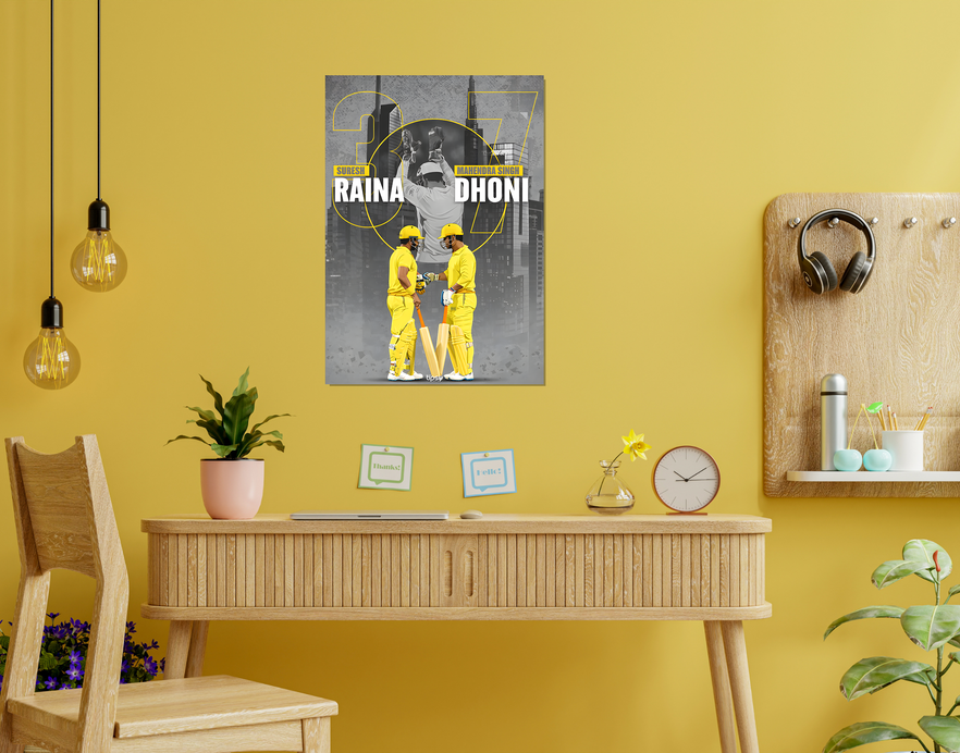 "THE BOND BETWEEN 3 & 7" -Shiny & Sturdy Metallic Poster Art That Pops & Sticks