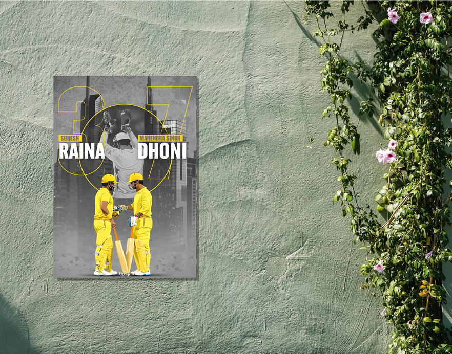 "THE BOND BETWEEN 3 & 7" -Shiny & Sturdy Metallic Poster Art That Pops & Sticks