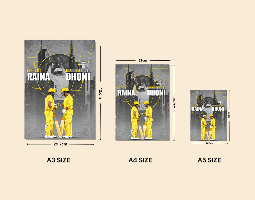 "THE BOND BETWEEN 3 & 7" -Shiny & Sturdy Metallic Poster Art That Pops & Sticks