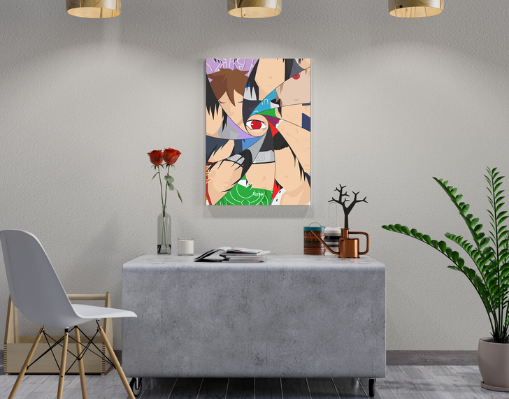 "UCHIHA'S INCOMPLETED VERSION" -Shiny & Sturdy Metallic Poster Art That Pops & Sticks