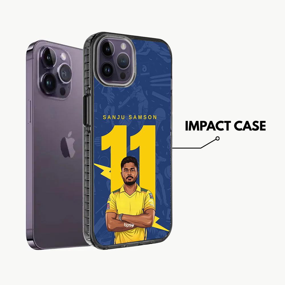 "SANJU SAMSON 11 - CRICKET FANDOM" -Mobile Covers Shock Resistant, Slim & Stylish Cases