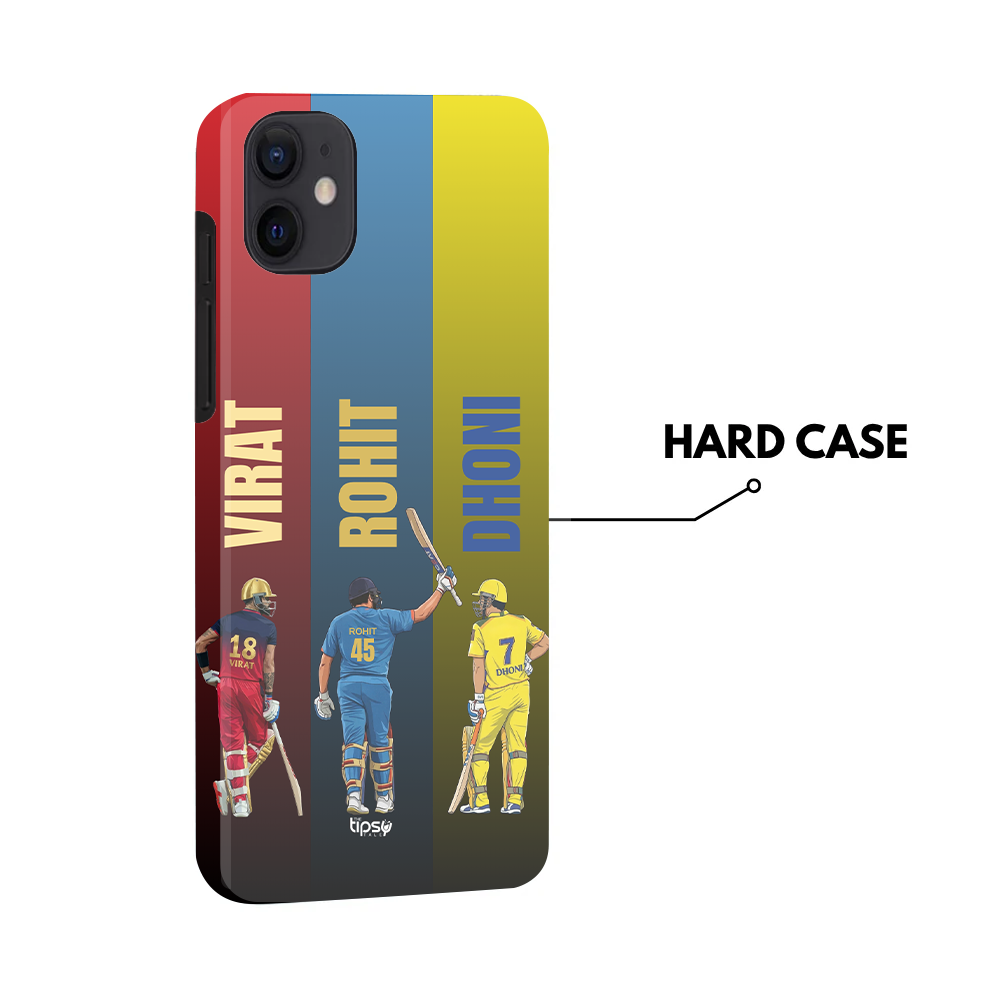 "3 ICONIC LEGENDS - CRICKET FANDOM" -Mobile Covers Shock Resistant, Slim & Stylish Cases