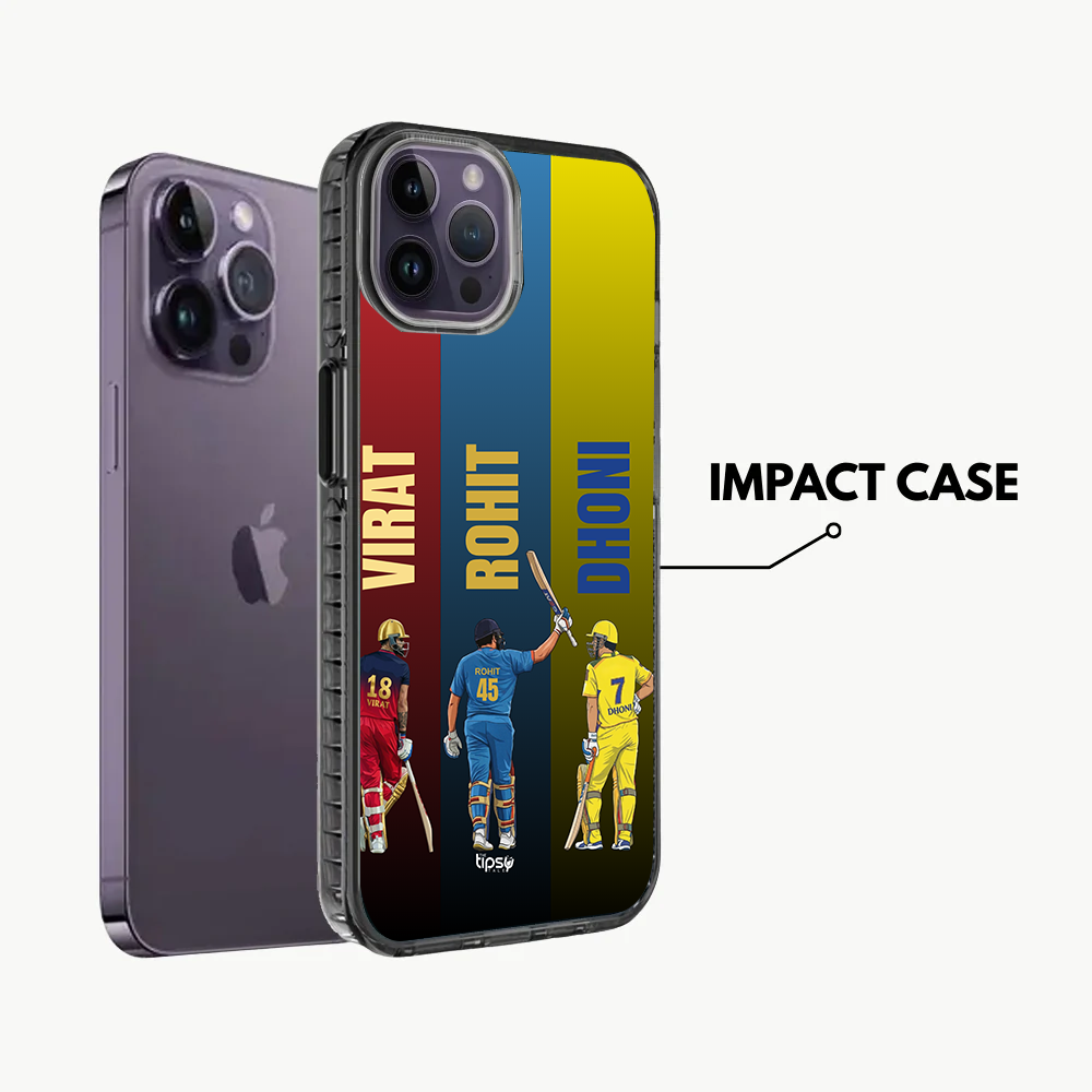 "3 ICONIC LEGENDS - CRICKET FANDOM" -Mobile Covers Shock Resistant, Slim & Stylish Cases