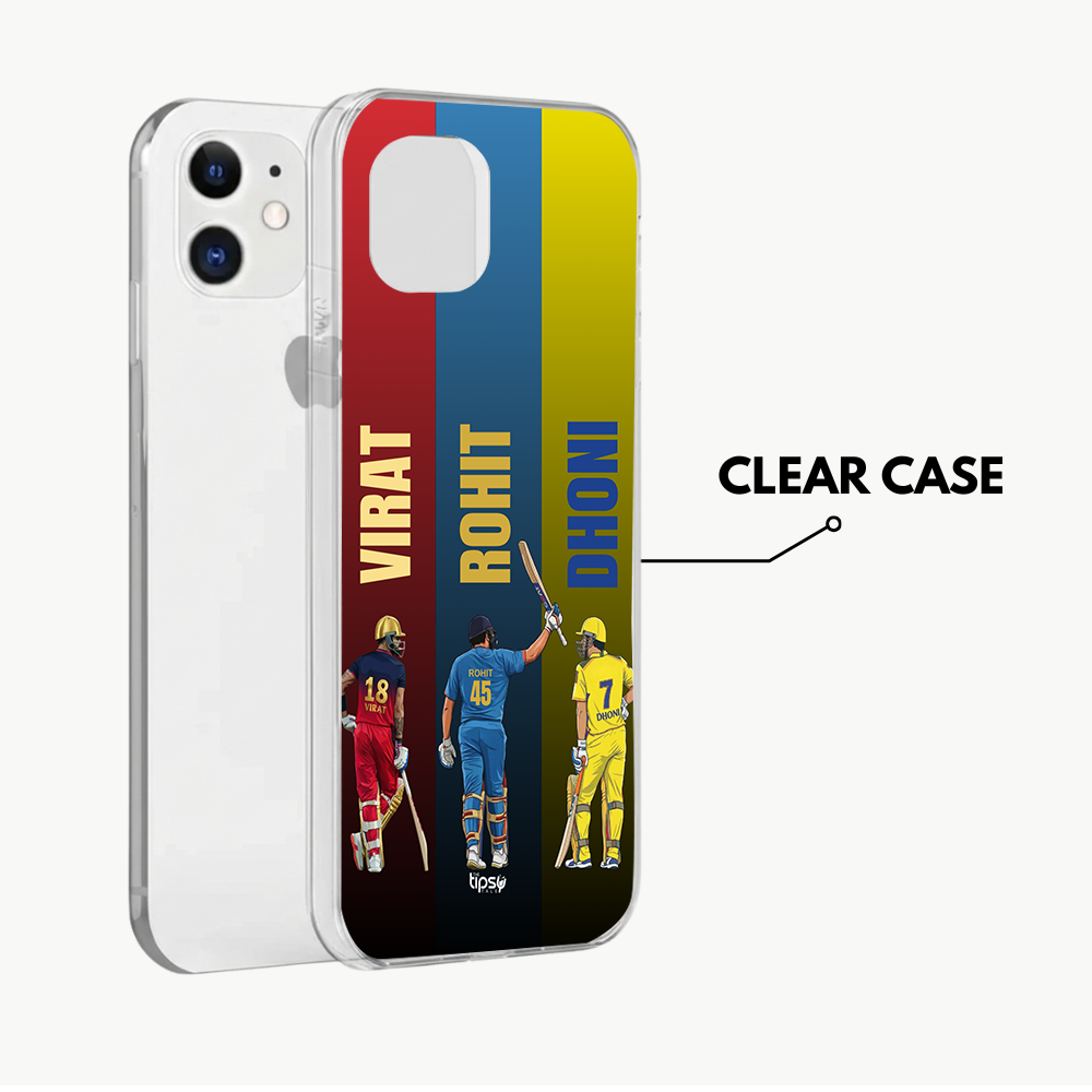 "3 ICONIC LEGENDS - CRICKET FANDOM" -Mobile Covers Shock Resistant, Slim & Stylish Cases