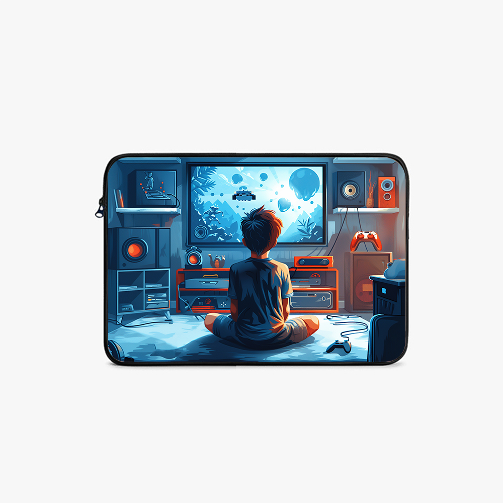 "Childhood Gaming" Laptop Sleeves:Bold Modern Design for Every Size