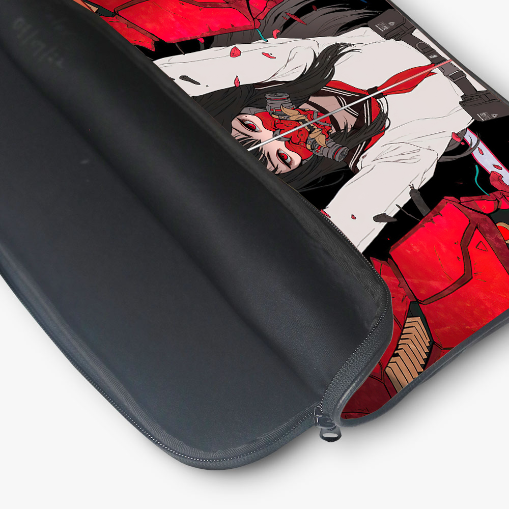 "SAMURAI - KATANA GIRL- ANIME EDITION" Laptop Sleeves:Bold Modern Design for Every Size