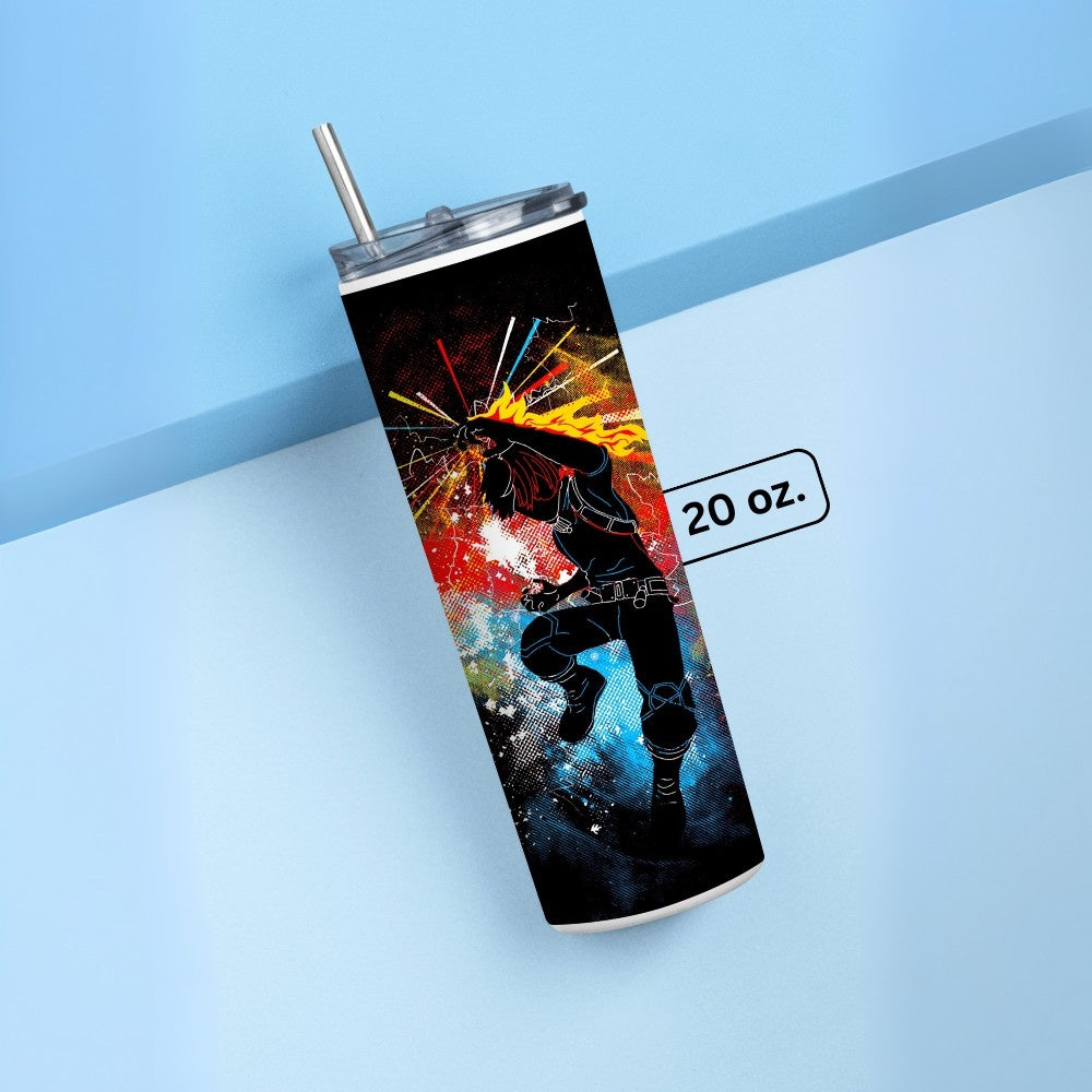 "Izuku Midoriya : My Hero Academia" Tumbler with Metal Straw