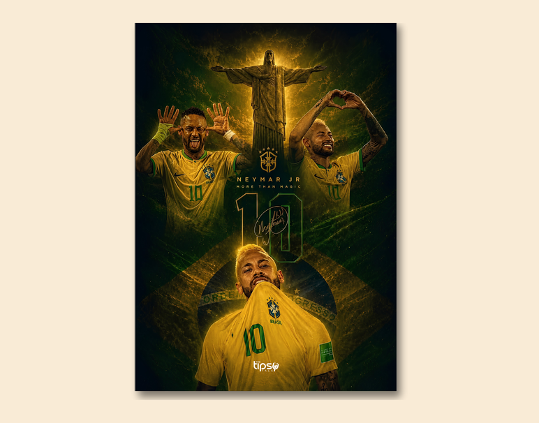 "NJR 10 - THE BRAND" -Shiny & Sturdy Metallic Poster Art That Pops & Sticks