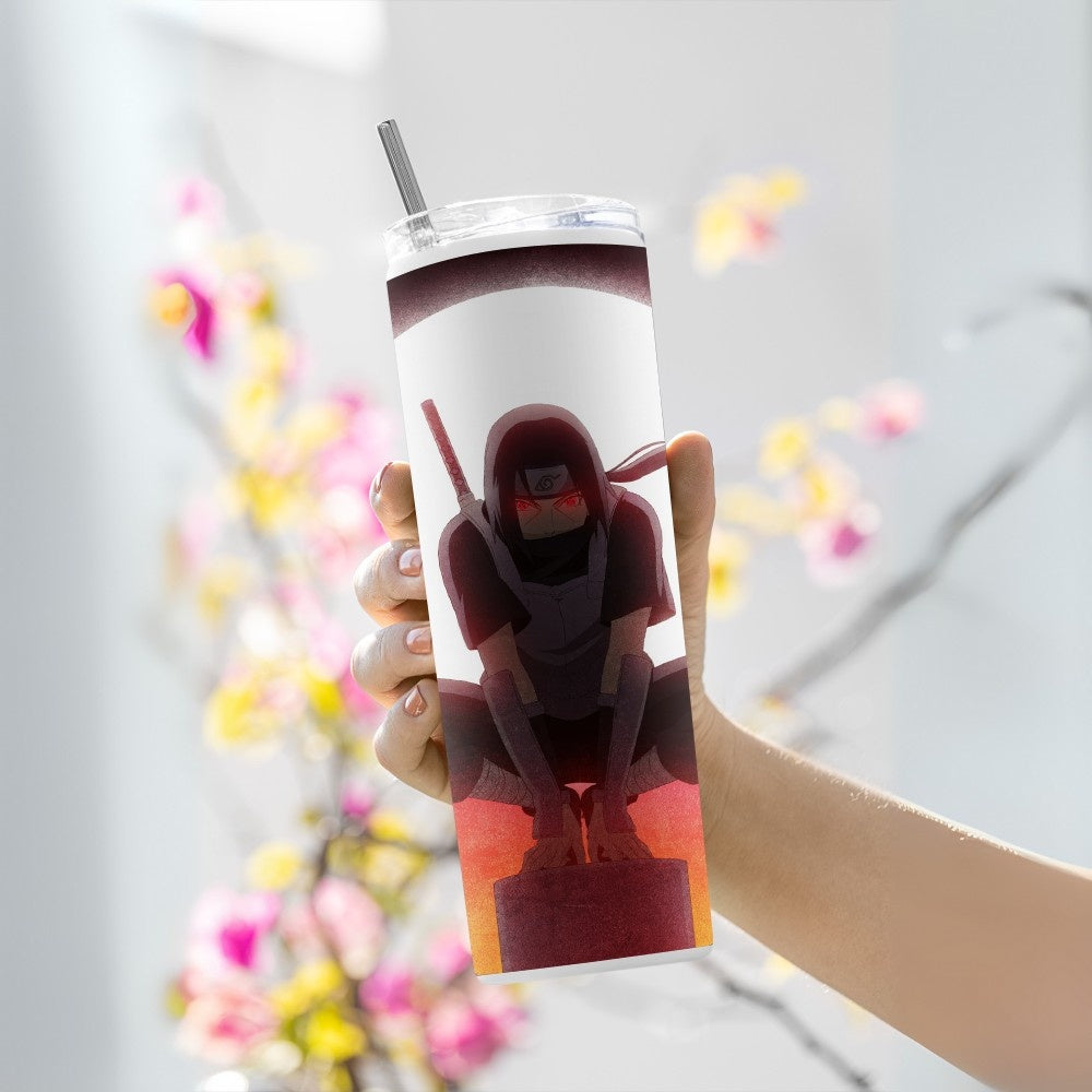 "Naruto : Itachi Uchiha" Tumbler with Metal Straw