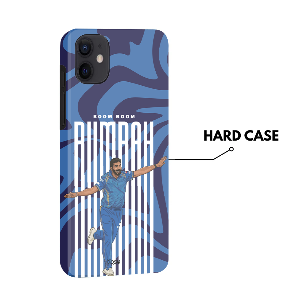 "BOOM BOOM BUMRAH - CRICKET FANDOM" -Mobile Covers Shock Resistant, Slim & Stylish Cases
