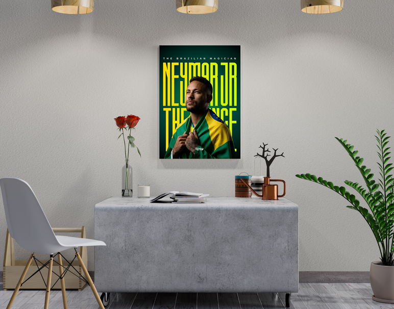 "NJR THE PRINCE" -Shiny & Sturdy Metallic Poster Art That Pops & Sticks