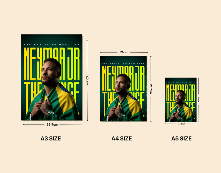 "NJR THE PRINCE" -Shiny & Sturdy Metallic Poster Art That Pops & Sticks