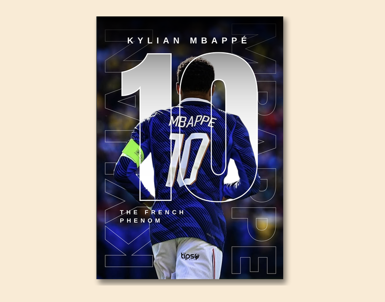 "MBAPPE - FRANCE" -Shiny & Sturdy Metallic Poster Art That Pops & Sticks