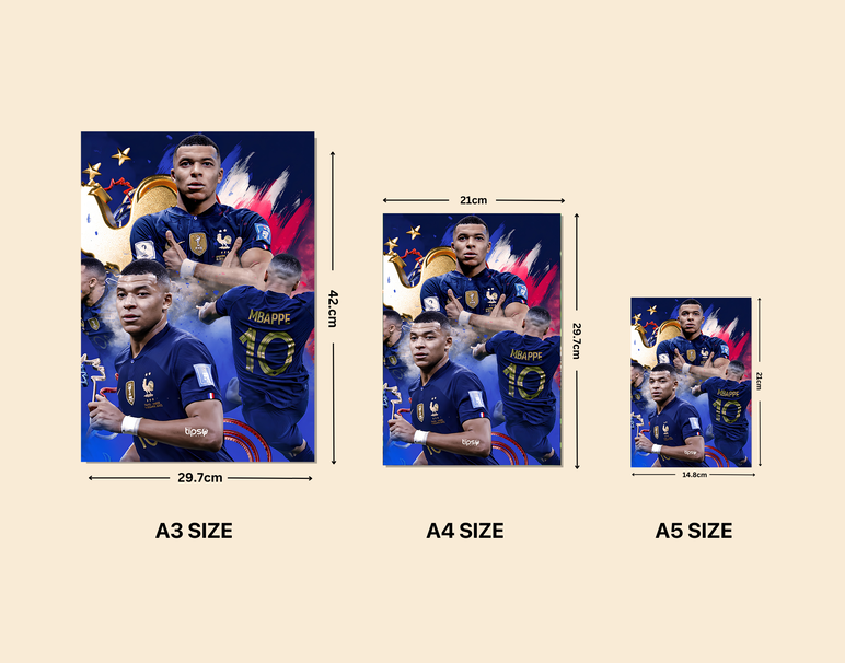"DONATELLO - MBAPPE" -Shiny & Sturdy Metallic Poster Art That Pops & Sticks