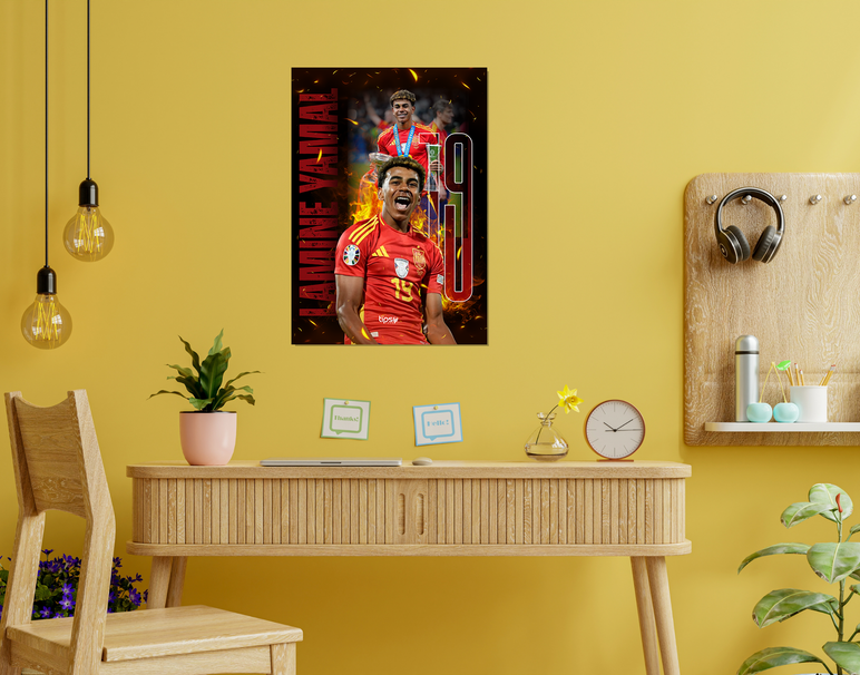 "LY19 YAMAL " -Shiny & Sturdy Metallic Poster Art That Pops & Sticks