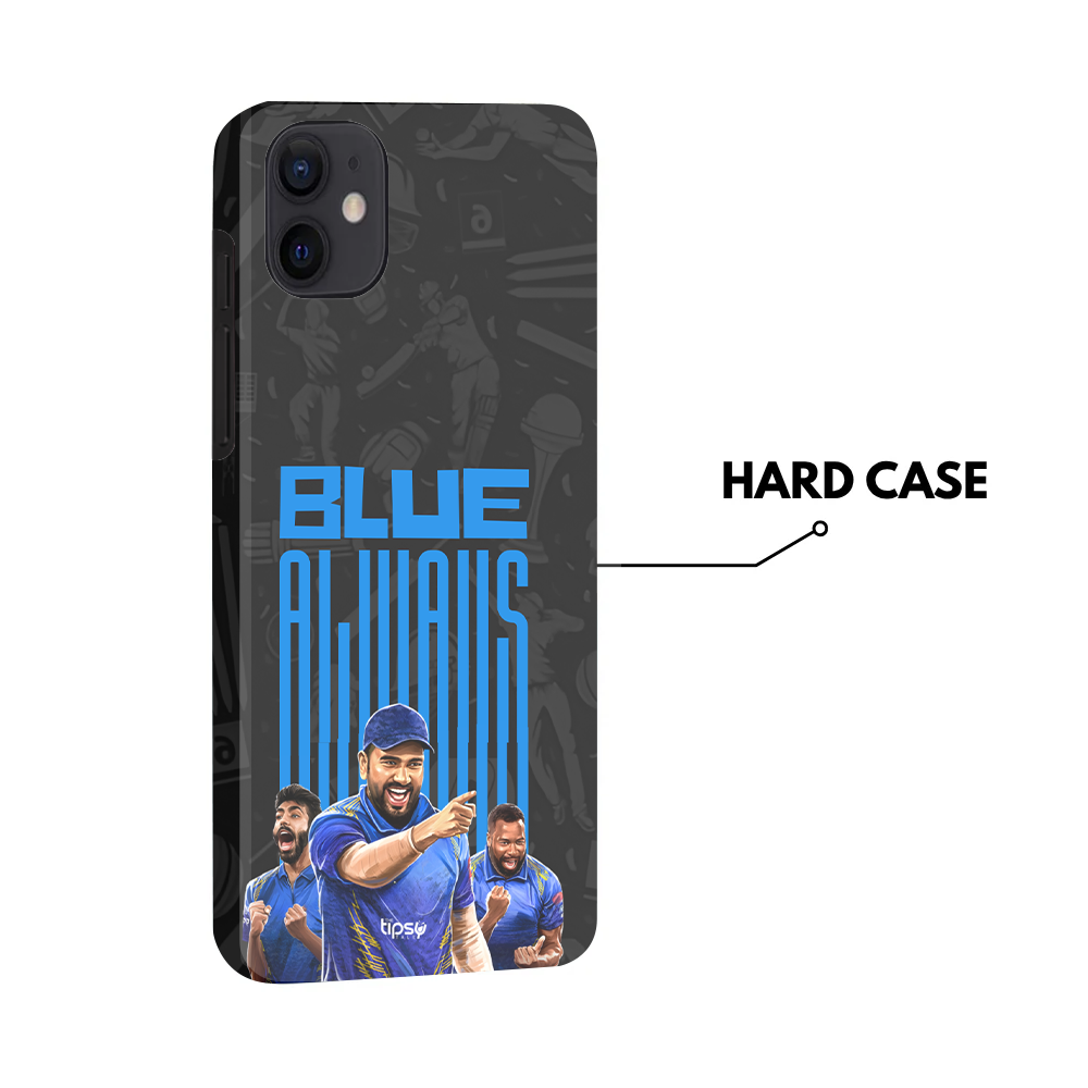 "ALWAYS BLUE - CRICKET FANDOM" -Mobile Covers Shock Resistant, Slim & Stylish Cases