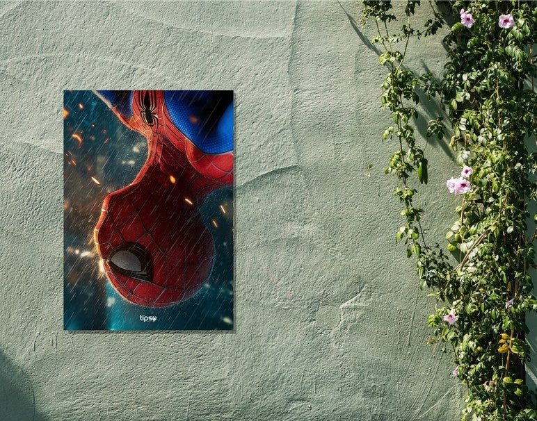 "SPIDEY - BRAND NEW DAY" -Shiny & Sturdy Metallic Poster Art That Pops & Sticks