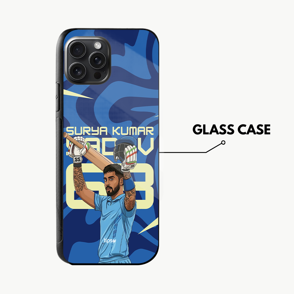 "SURYA KUMAR YADAV 63 - CRICKET FANDOM" -Mobile Covers Shock Resistant, Slim & Stylish Cases