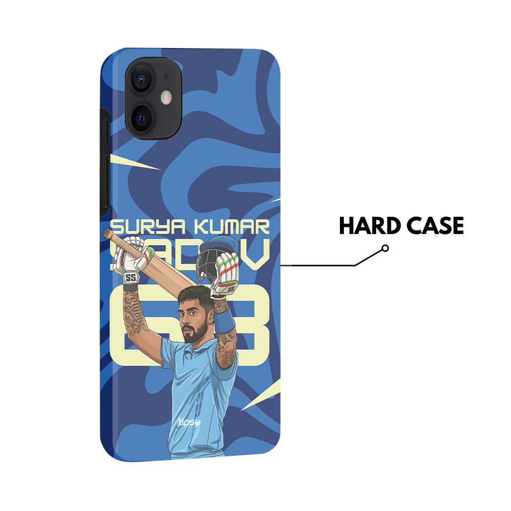 "SURYA KUMAR YADAV 63 - CRICKET FANDOM" -Mobile Covers Shock Resistant, Slim & Stylish Cases