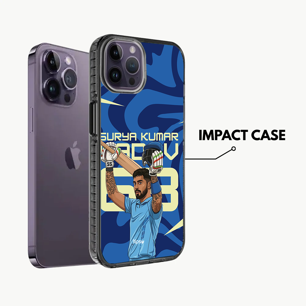 "SURYA KUMAR YADAV 63 - CRICKET FANDOM" -Mobile Covers Shock Resistant, Slim & Stylish Cases