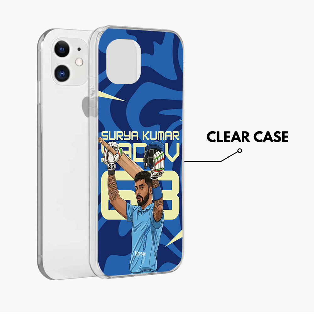 "SURYA KUMAR YADAV 63 - CRICKET FANDOM" -Mobile Covers Shock Resistant, Slim & Stylish Cases