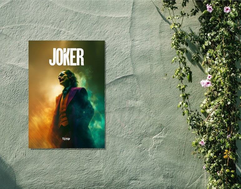 "JOKER OG POSE" -Shiny & Sturdy Metallic Poster Art That Pops & Sticks