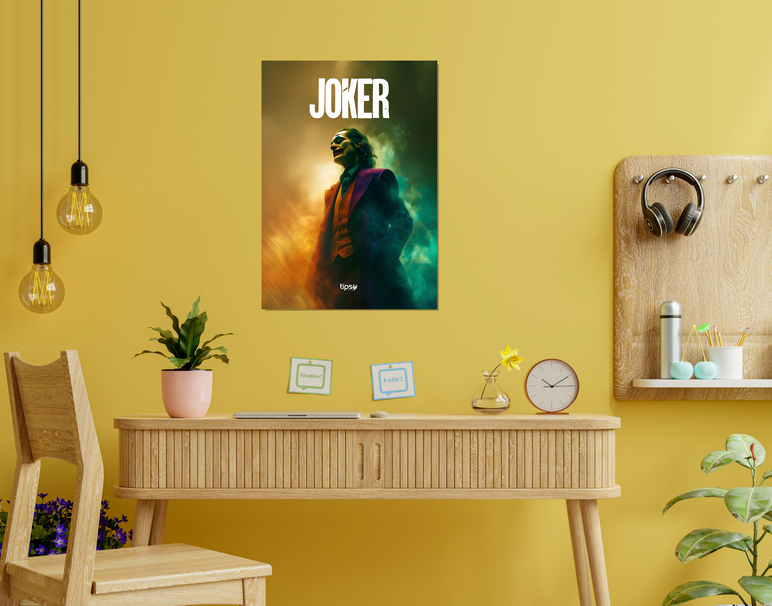 "JOKER OG POSE" -Shiny & Sturdy Metallic Poster Art That Pops & Sticks