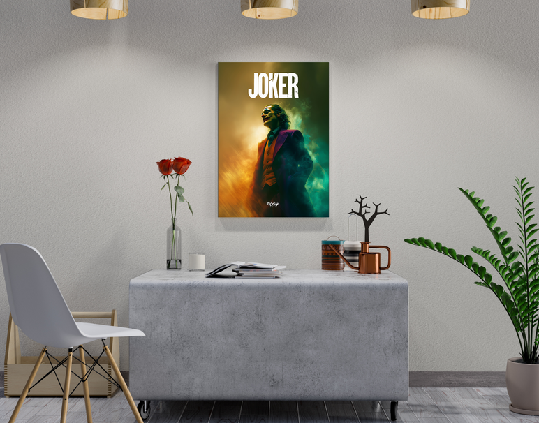 "JOKER OG POSE" -Shiny & Sturdy Metallic Poster Art That Pops & Sticks