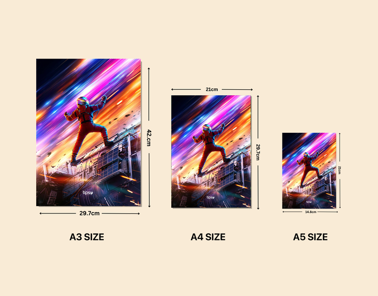 "PROJECT HAIL MARY" -Shiny & Sturdy Metallic Poster Art That Pops & Sticks