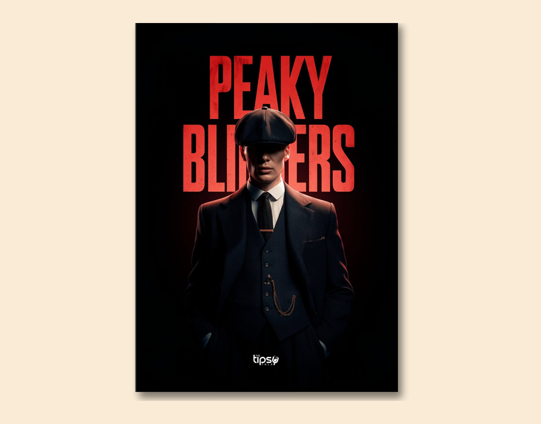 "PEAKY BLINDERS WILL BE BACK" -Shiny & Sturdy Metallic Poster Art That Pops & Sticks