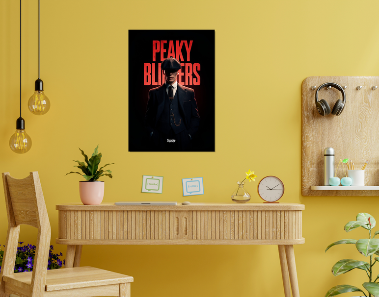 "PEAKY BLINDERS WILL BE BACK" -Shiny & Sturdy Metallic Poster Art That Pops & Sticks