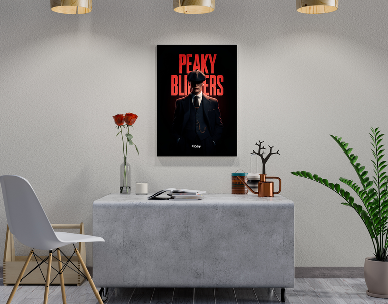 "PEAKY BLINDERS WILL BE BACK" -Shiny & Sturdy Metallic Poster Art That Pops & Sticks