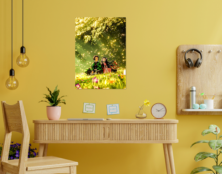 "VACATION MODE ON" -Shiny & Sturdy Metallic Poster Art That Pops & Sticks
