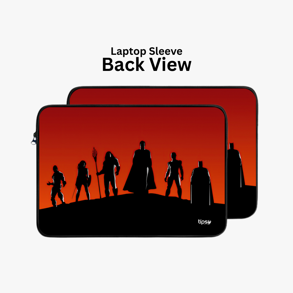 "JUSTICE LEAGUE - DC" Laptop Sleeves:Bold Modern Design for Every Size