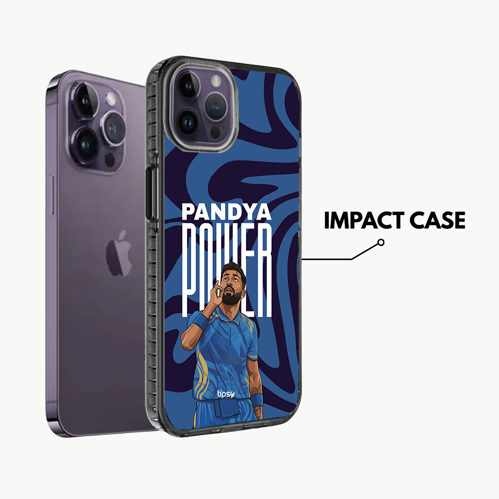 "PANDYA POWER - CRICKET FANDOM" -Mobile Covers Shock Resistant, Slim & Stylish Cases