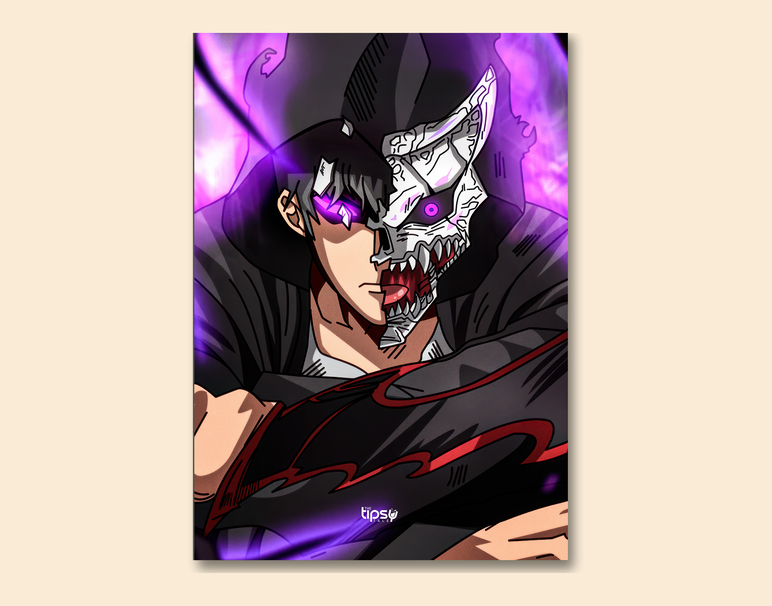 "KAFKA HIBINO KAIJU" -Shiny & Sturdy Metallic Poster Art That Pops & Sticks