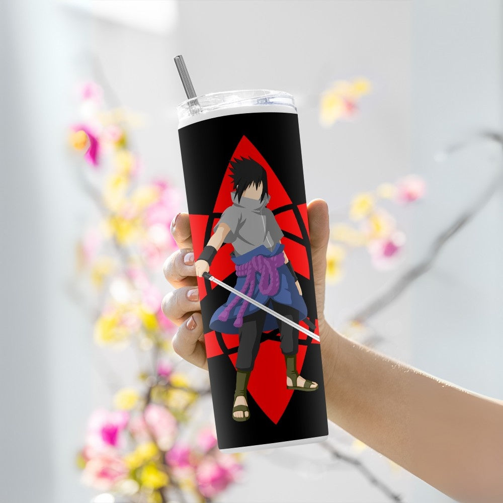"Naruto : Mangekyo Sharingan Anime" Tumbler with Metal Straw