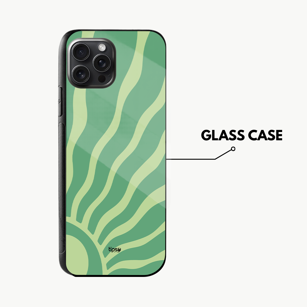 "WAVY SUN GREEN LIGHT" -Mobile Covers Shock Resistant, Slim & Stylish Cases