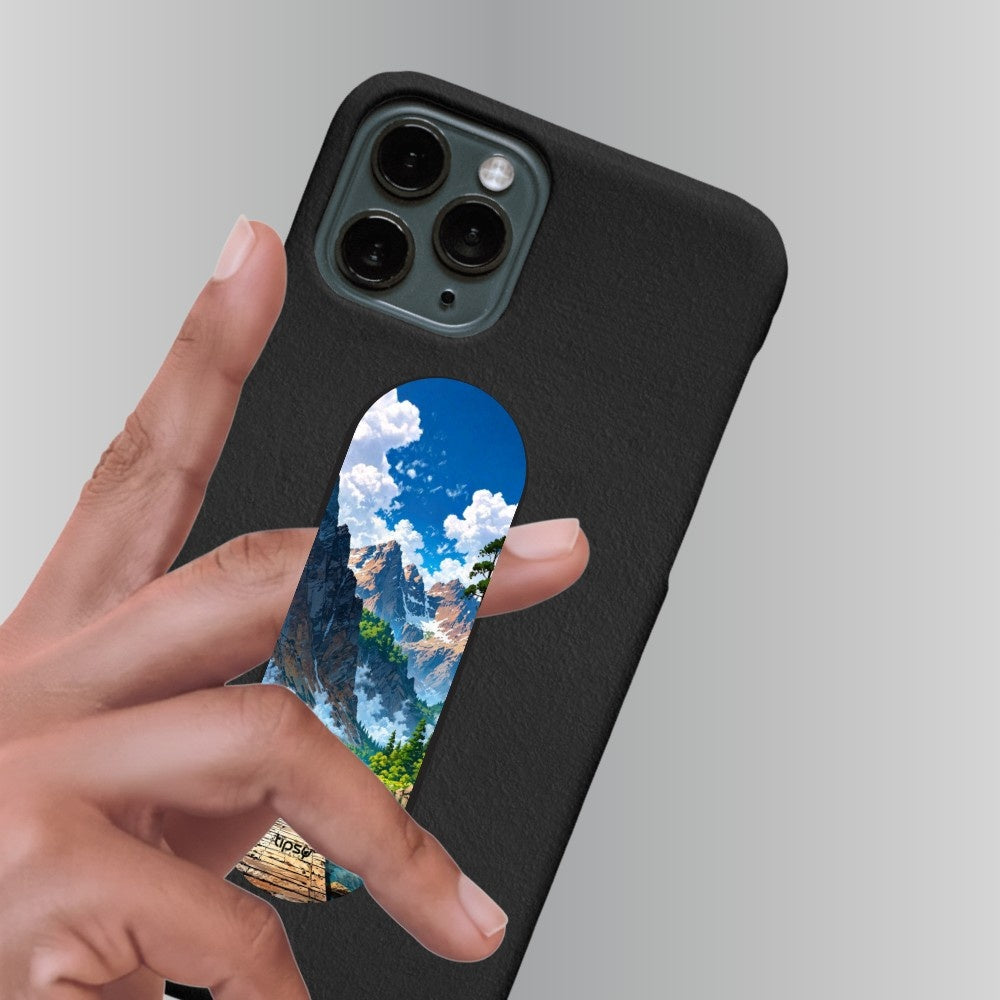 "Mountain Lover" Phone Grip Slider Anti-Slip Stand and Holder