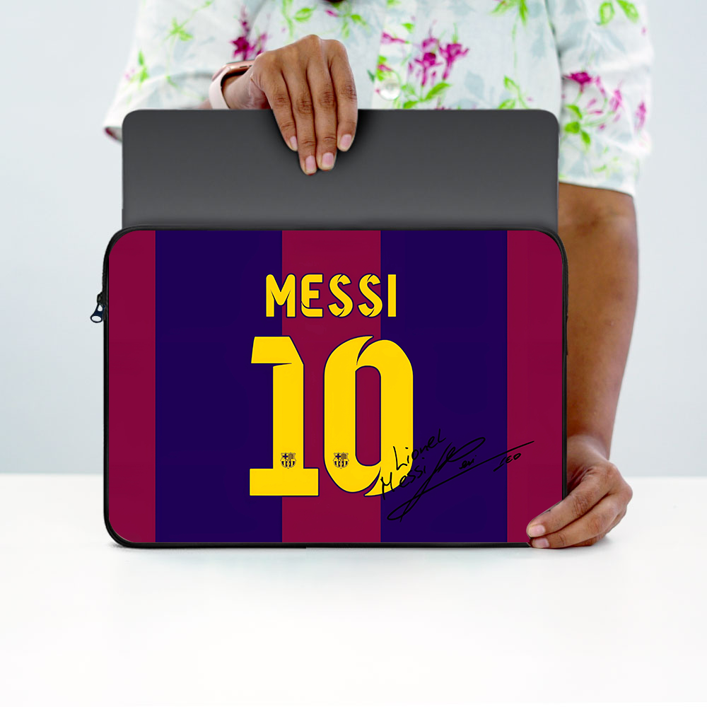 "GOAT Energy (Messi Edition)" Laptop Sleeves:Bold Modern Design for Every Size