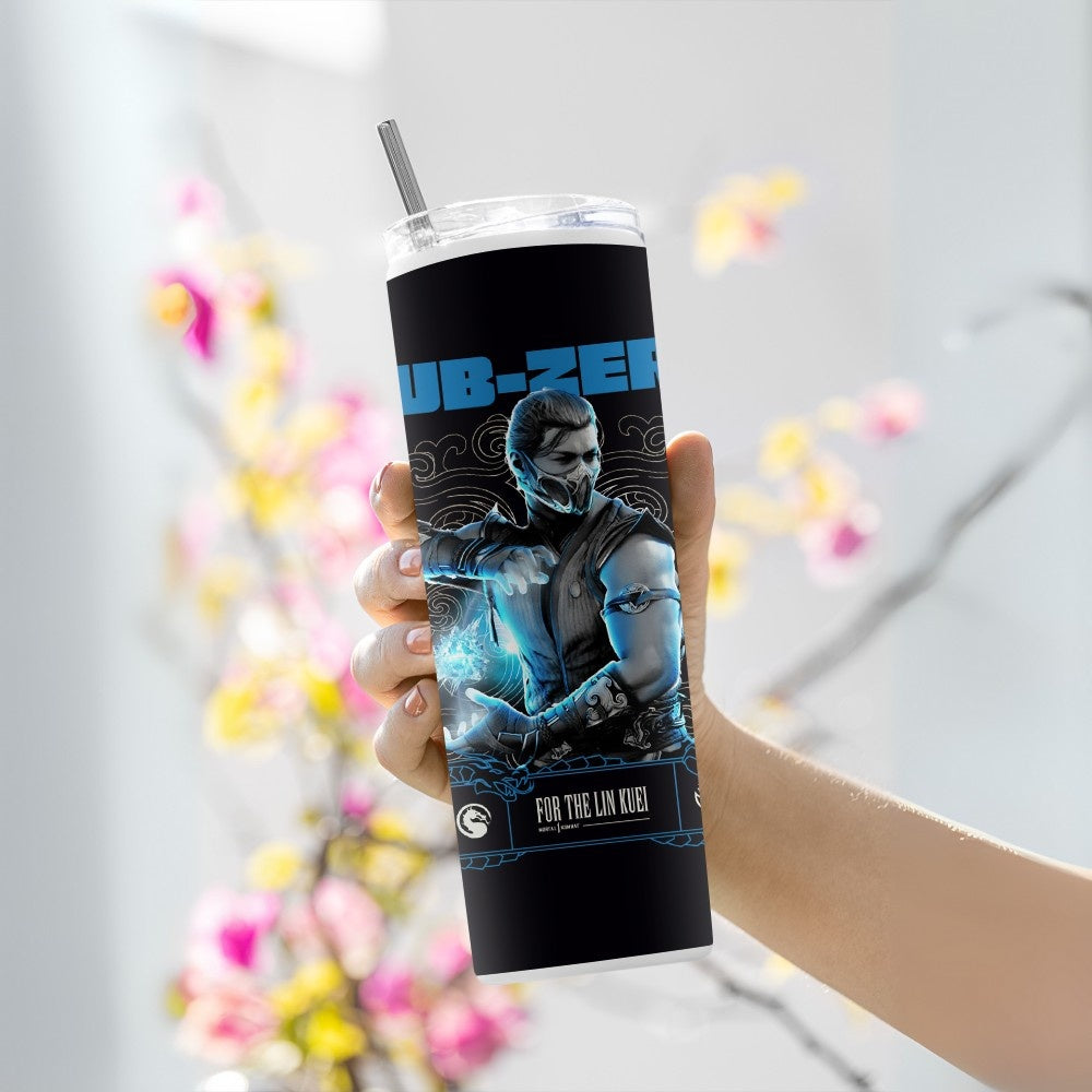 "Sub-Zero (Mortal Kombat) AMOLED" Tumbler with Metal Straw