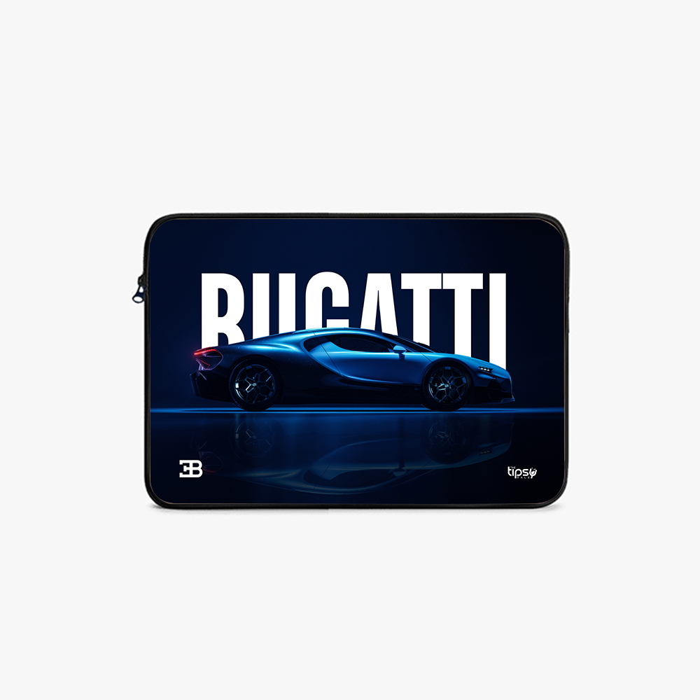 "BUGATTI -  SPEED MONARCH" Laptop Sleeves:Bold Modern Design for Every Size