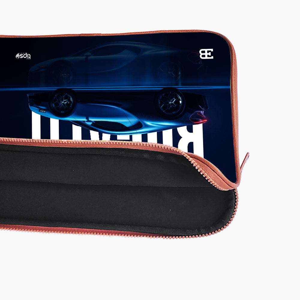"BUGATTI -  SPEED MONARCH" Laptop Sleeves:Bold Modern Design for Every Size