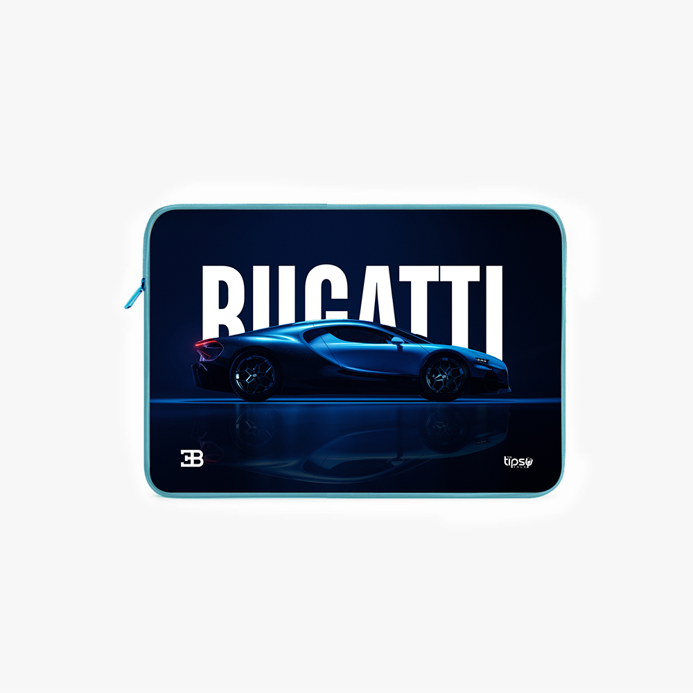 "BUGATTI -  SPEED MONARCH" Laptop Sleeves:Bold Modern Design for Every Size
