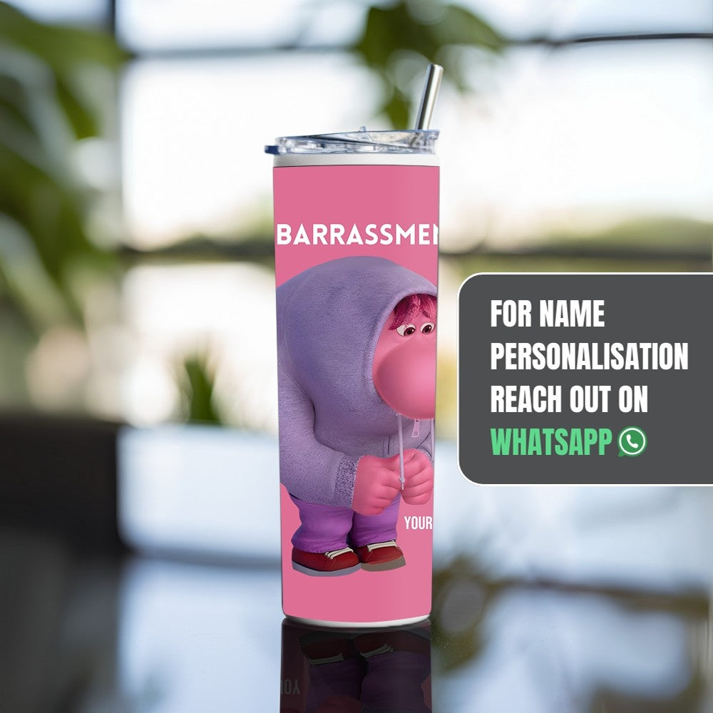 "Insight Out : Embarrassment" Tumbler with Metal Straw