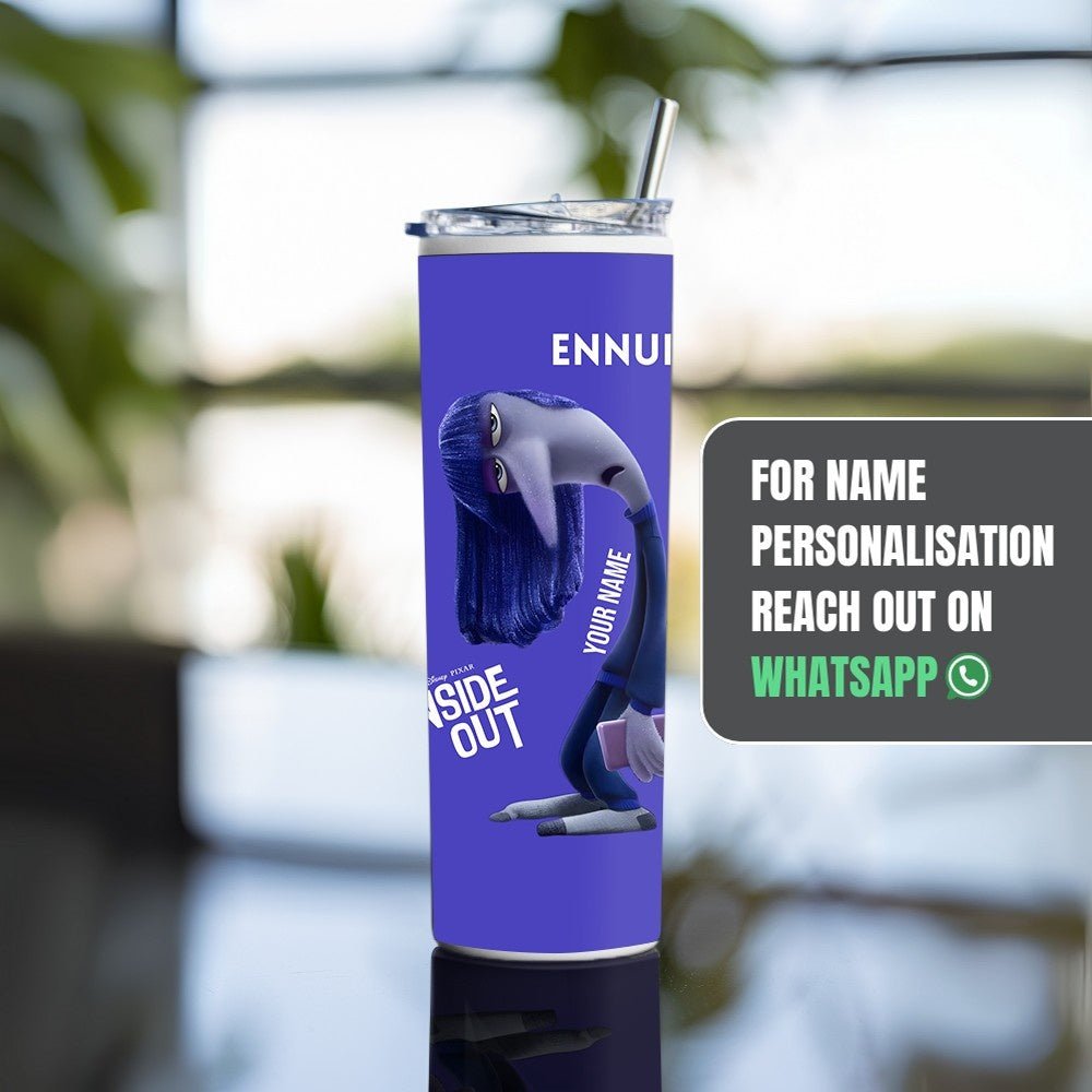"Insight Out : Ennui" Tumbler with Metal Straw