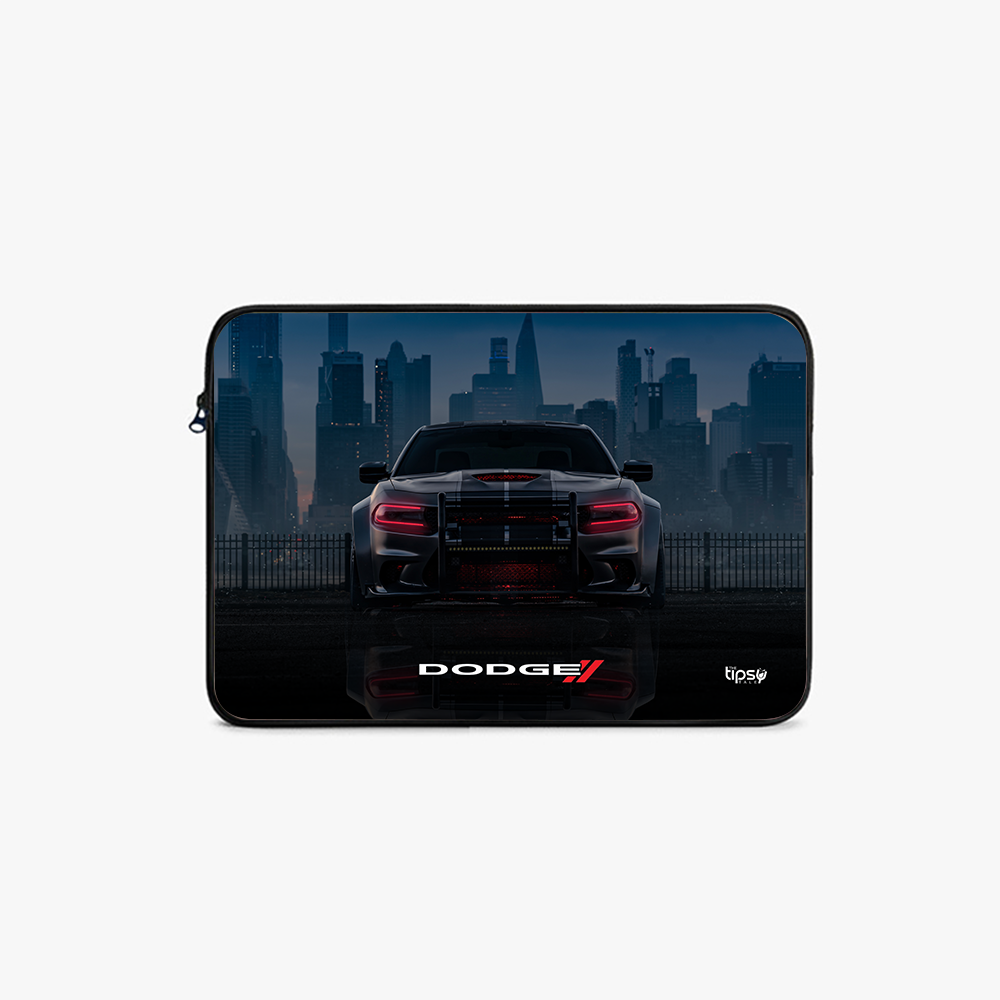 "DODGE CHARGER - THE  URBAN PREDATOR" Laptop Sleeves:Bold Modern Design for Every Size