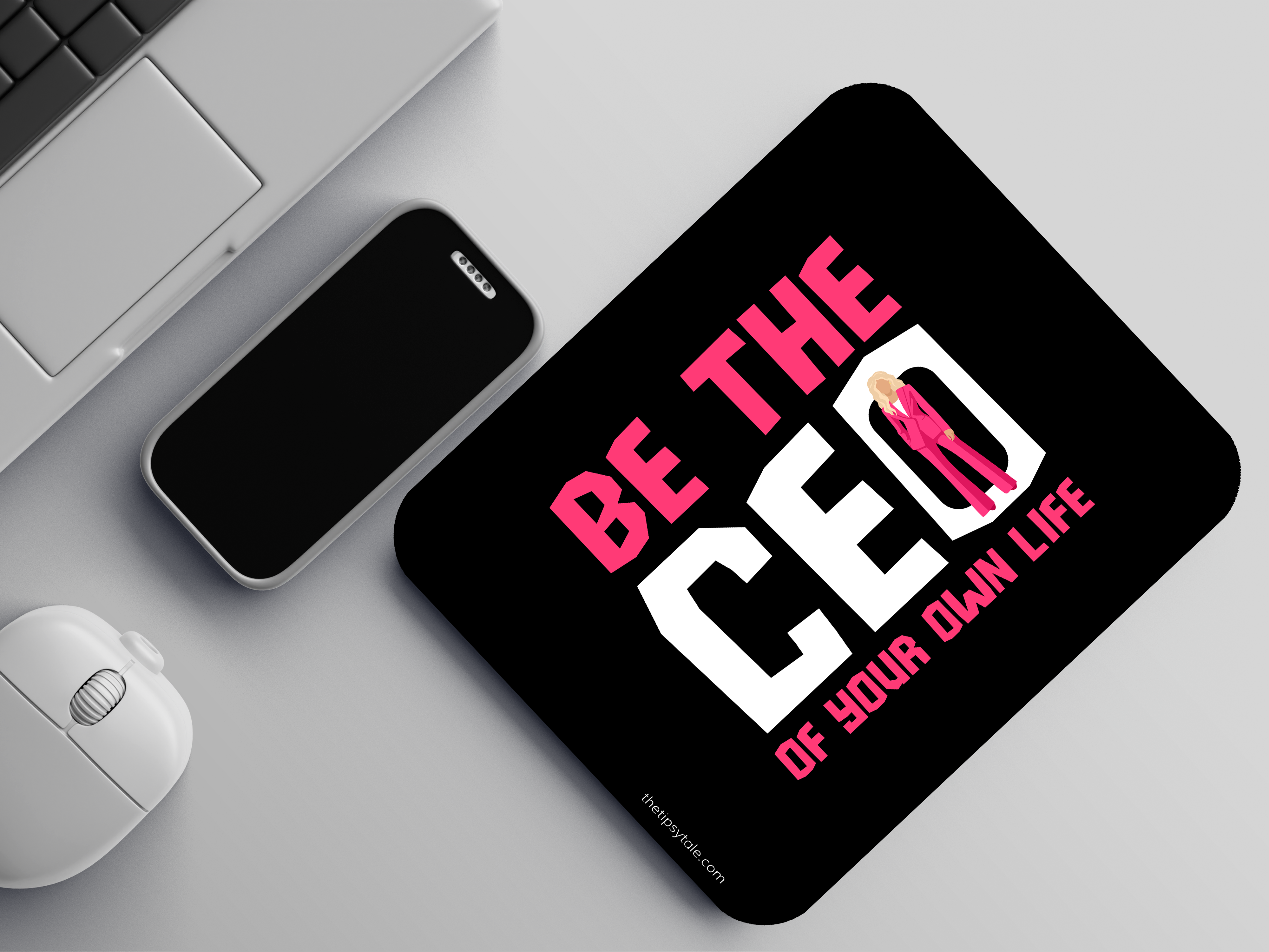 "BE THE CEO OF YOUR OWN LIFE-WOMEN'S EDITION" Mousepad Enhance Your Workspace with Style